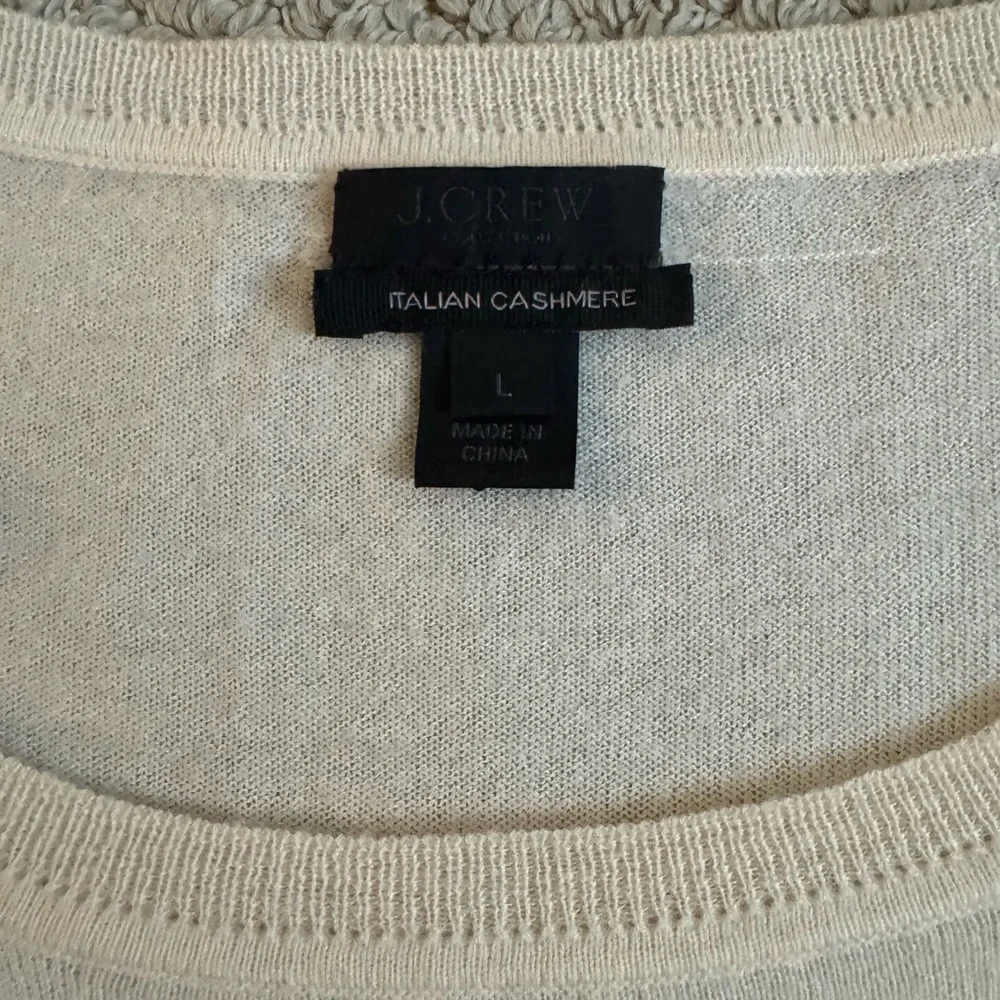 Women’s J Crew Cashmere Sweater, Striped, Anchor, Large - Picture 4 of 4